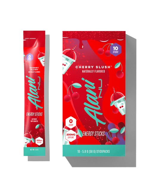 A 10pk of Energy Sticks in Cherry Slush flavor.