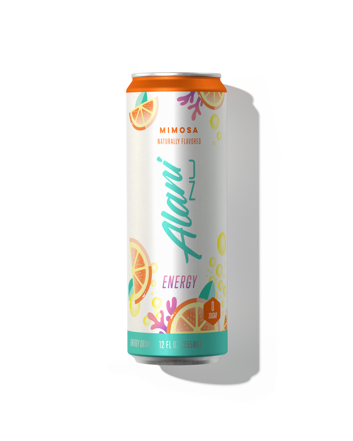 A 12 fl oz Energy Drink in Mimosa flavor.