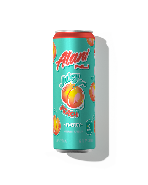 A 12 fl oz can Energy Drink in Juicy Peach flavor.
